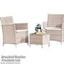 Seville Rattan Garden Bistro Set - Snow Grey