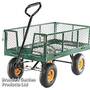 Cobra Hand Cart 10 Pneumatic Tyres Steel Mesh Body 300kg