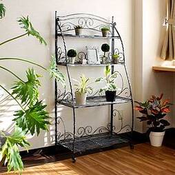 Folding Plant Stand - 4 Shelf