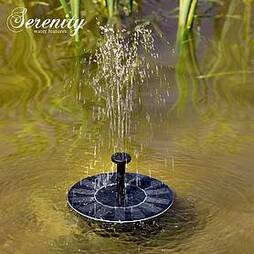 Solar Powered Floating Fountain Water Feature