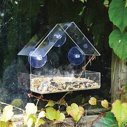 Kingfisher Plastic Window mounted Bird Feeder