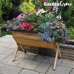 Garden Grow Large Wooden Planter with '20 worth of veg seed