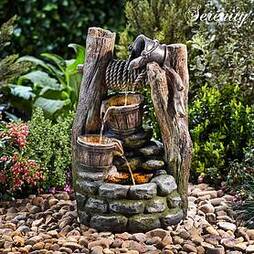 Serenity Cascading Buckets Wishing Well Water Feature
