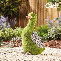Garden Gear Flocked Effect Duck Garden Ornament