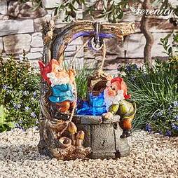 Serenity Gnome Wishing Well Water Feature